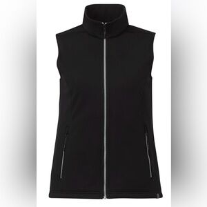 Black Sleeveless Zip-Up Vest